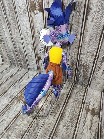 Walt Disney Pixar Movie Luca Alberto Sea Dragon Stuffed Plush Doll 17" Rare - Picture 6 of 7